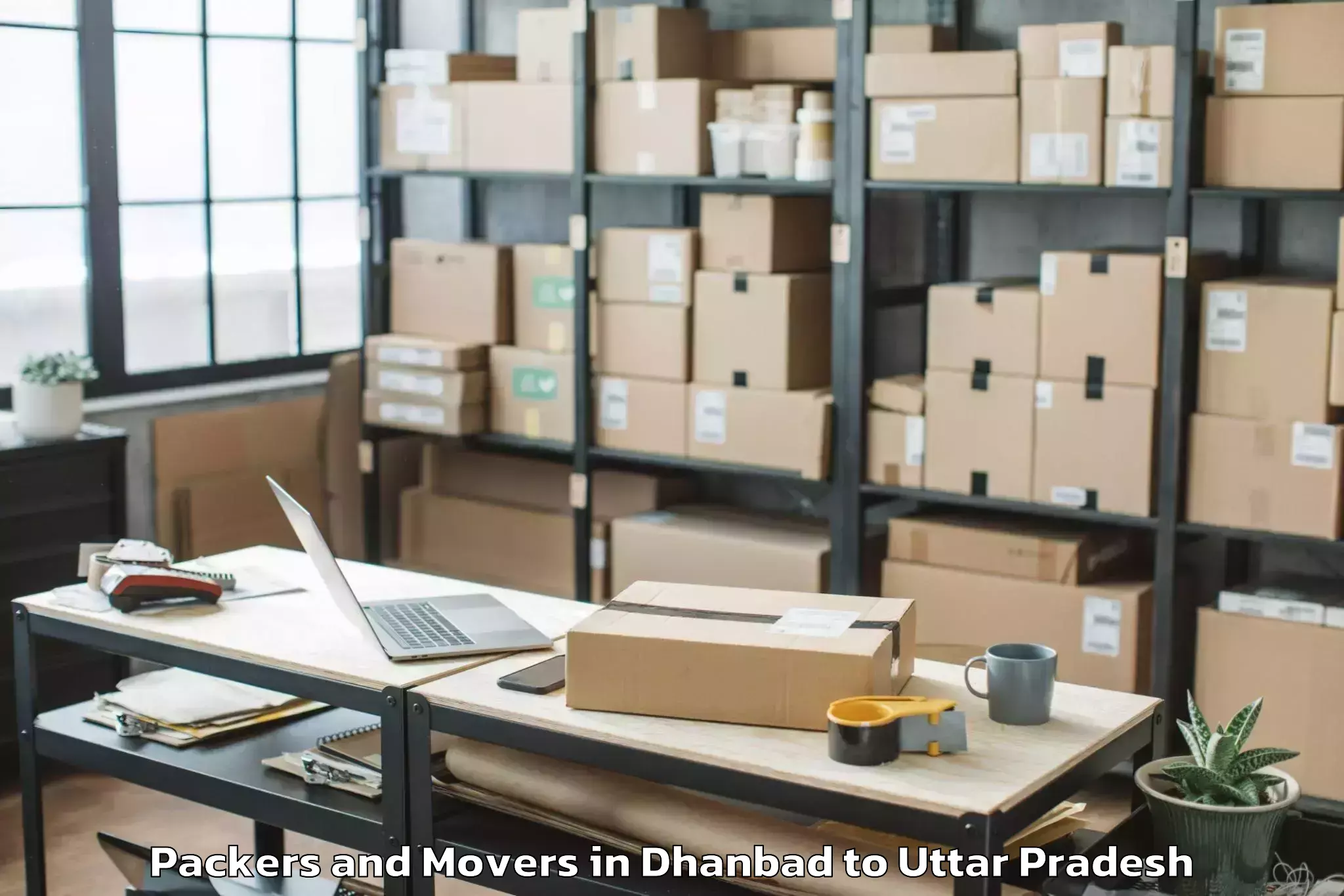 Get Dhanbad to Afzalgarh Packers And Movers